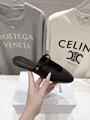 Celine Macaron Mule In Goatskin Black - 5