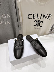 Celine Macaron Mule In Goatskin Black - 4