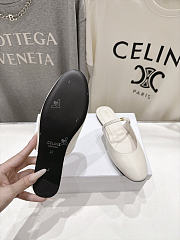 Celine Macaron Mule In Goatskin White - 3