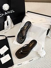 Chanel Thongs Lambskin Black 28027 - 4