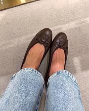 Chanel Ballet Flats Lambskin Brown G26250 - 5