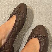 Chanel Ballet Flats Lambskin Brown G26250 - 2
