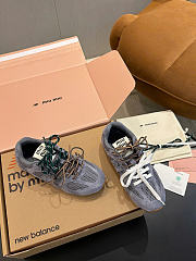 New Balance X Miumiu 530 SL Suede And Mesh Sneakers Periwinkle Blue 5E165E - 4