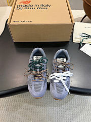 New Balance X Miumiu 530 SL Suede And Mesh Sneakers Periwinkle Blue 5E165E - 2