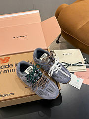 New Balance X Miumiu 530 SL Suede And Mesh Sneakers Periwinkle Blue 5E165E - 1