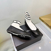 Chanel Trainers Lambskin & Knit Black & White G47572 - 5