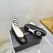 Chanel Trainers Lambskin & Knit Black & White G47572 - 4