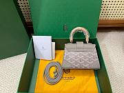 Goyard Greige Saigon Nano Shoulder Bag - 14.5x11.5x10cm - 5
