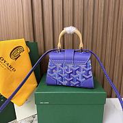 Goyard Blueberry Purple Saigon Nano Shoulder Bag - 14.5x11.5x10cm - 4