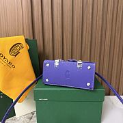 Goyard Blueberry Purple Saigon Nano Shoulder Bag - 14.5x11.5x10cm - 6
