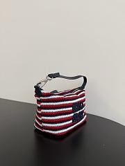 Miumiu Spirit Crochet Pouch Blue/Red 5NE841 - 2