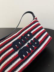 Miumiu Spirit Crochet Pouch Blue/Red 5NE841 - 3