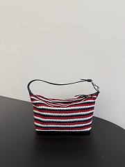 Miumiu Spirit Crochet Pouch Blue/Red 5NE841 - 6