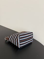 Miumiu Spirit Crochet Pouch Cocoa Brown/Celeste 5NE841 - 5