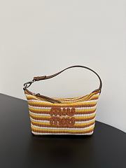 Miumiu Spirit Crochet Pouch Cognac/Yellow 5NE841 - 1