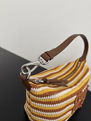Miumiu Spirit Crochet Pouch Cognac/Yellow 5NE841 - 5