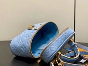 LV Vanity Chain Pouch Monogram Empreinte Blue Iris/Peuplier M2A007 - 19x11.5x6.5cm - 4