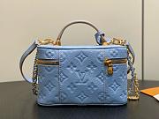 LV Vanity Chain Pouch Monogram Empreinte Blue Iris/Peuplier M2A007 - 19x11.5x6.5cm - 2