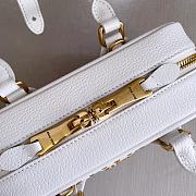 Miumiu Arcadie Studded Leather Bag White 5BB142 - 22x10.5x7.5cm - 6