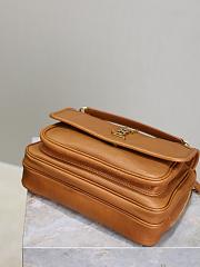 YSL Niki Medium Calfskin Camera Shoulder Bag Camel - 28x20x8.5cm - 6