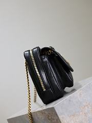 YSL Niki Medium Calfskin Camera Shoulder Bag Black - 28x20x8.5cm - 6