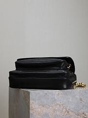 YSL Niki Medium Calfskin Camera Shoulder Bag Black - 28x20x8.5cm - 3