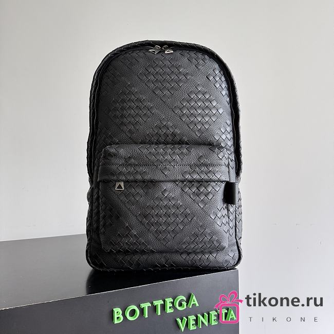 Bottega Veneta Diamonds Dover Leather Backpack Black - 46x30x14cm - 1