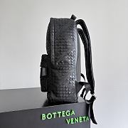 Bottega Veneta Diamonds Dover Leather Backpack Black - 46x30x14cm - 4