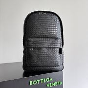 Bottega Veneta Diamonds Dover Leather Backpack Black - 46x30x14cm - 3