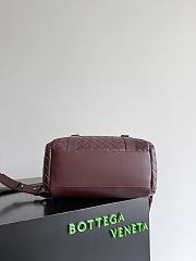 Bottega Veneta Intrecciato Back To School Backpack Burgundy - 39x31x14cm - 4