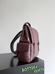 Bottega Veneta Intrecciato Back To School Backpack Burgundy - 39x31x14cm - 3