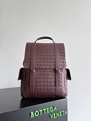 Bottega Veneta Intrecciato Back To School Backpack Burgundy - 39x31x14cm - 5