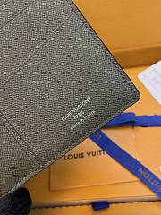 LV Brazza Wallet Monogram Eclipse Khaki Green M28815 - 19x10x2cm - 3