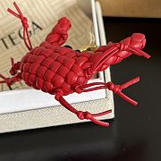 Bottega Veneta Crab Charm with Hook Red/Black - 5.5x3.5cm - 4