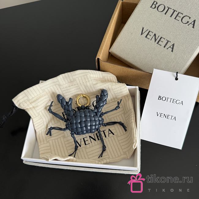 Bottega Veneta Crab Charm with Hook Denim/Black - 5.5x3.5cm - 1