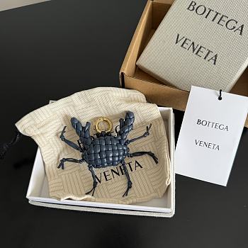 Bottega Veneta Crab Charm with Hook Denim/Black - 5.5x3.5cm