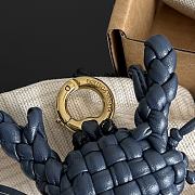 Bottega Veneta Crab Charm with Hook Denim/Black - 5.5x3.5cm - 4