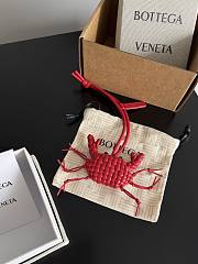 Bottega Veneta Crab Charm with Hook Red/Black - 7.5x7.3cm - 3