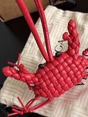 Bottega Veneta Crab Charm with Hook Red/Black - 7.5x7.3cm - 2