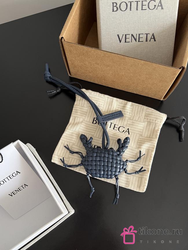 Bottega Veneta Crab Charm with Hook Denim/Black - 7.5x7.3cm - 1
