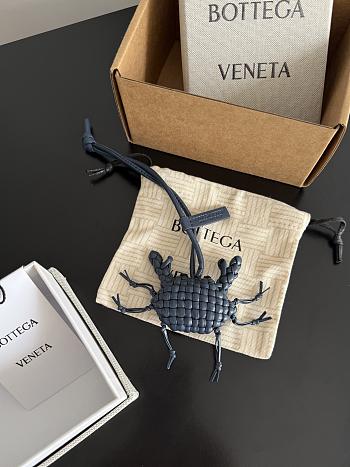 Bottega Veneta Crab Charm with Hook Denim/Black - 7.5x7.3cm