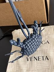 Bottega Veneta Crab Charm with Hook Denim/Black - 7.5x7.3cm - 3