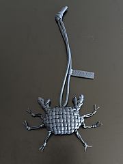 Bottega Veneta Crab Charm with Hook Denim/Black - 7.5x7.3cm - 5