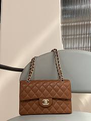 Chanel Classic Camel Lamskin Gold Hardware Bag - 14.5x23x6cm - 6