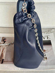 Loewe Small Squeeze Navy Bag - 29x24x10.5cm - 5