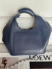 Loewe Small Squeeze Navy Bag - 29x24x10.5cm - 3