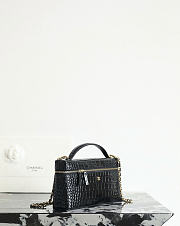 Chanel Vanity With Chain Crocodile Embossed Calfskin & Gold-Tone Metal Black - 25x12x5cm - 5