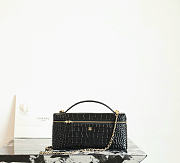 Chanel Vanity With Chain Crocodile Embossed Calfskin & Gold-Tone Metal Black - 25x12x5cm - 3