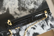 Chanel Vanity With Chain Crocodile Embossed Calfskin & Gold-Tone Metal Black - 25x12x5cm - 2
