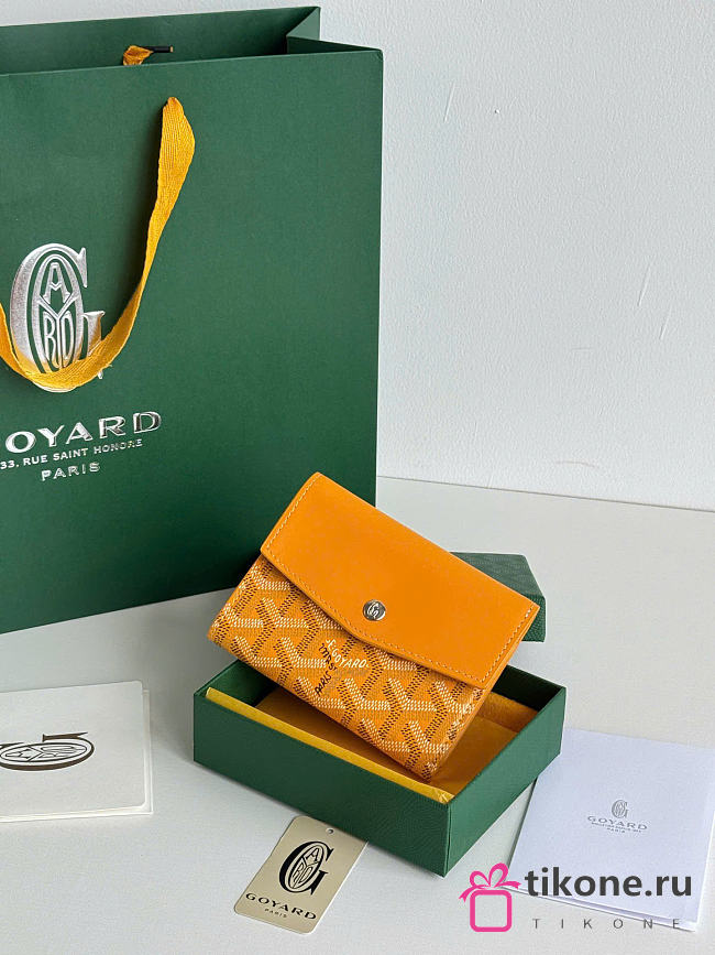 Goyard Saint-Gabriel Wallet Initials Yellow - 12x9.3x2.5cm - 1